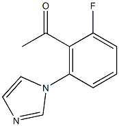 1-[2-FLUORO-6-(1H-IMIDAZOL-1-YL)PHENYL]ETHANONE,,结构式