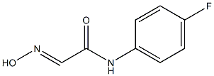 N-(4-FLUOROPHENYL)-2-(HYDROXYIMINO)ACETAMIDE 结构式