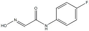 N-(4-FLUOROPHENYL)-2-(HYDROXYIMINO)ACETAMIDE Struktur