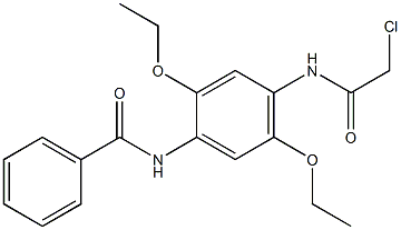 N-{4-[(CHLOROACETYL)AMINO]-2,5-DIETHOXYPHENYL}BENZAMIDE,,结构式