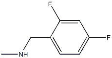 N-(2,4-DIFLUOROBENZYL)-N-METHYLAMINE,,结构式