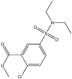 METHYL 2-CHLORO-5-[(DIETHYLAMINO)SULFONYL]BENZOATE Struktur