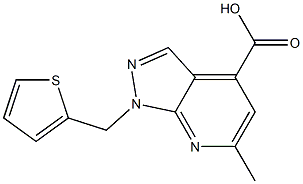  6-METHYL-1-(THIEN-2-YLMETHYL)-1H-PYRAZOLO[3,4-B]PYRIDINE-4-CARBOXYLIC ACID