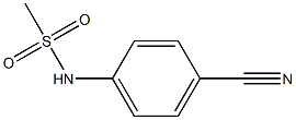 N-(4-CYANOPHENYL)METHANESULFONAMIDE Structure