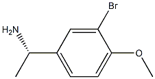 (1S)-1-(3-BROMO-4-METHOXYPHENYL)ETHANAMINE,,结构式