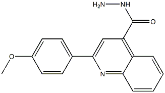 2-(4-METHOXYPHENYL)QUINOLINE-4-CARBOHYDRAZIDE Struktur