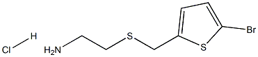 2-{[(5-BROMOTHIEN-2-YL)METHYL]THIO}ETHANAMINE HYDROCHLORIDE Structure