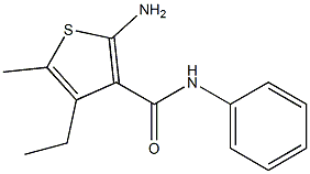 2-AMINO-4-ETHYL-5-METHYL-N-PHENYLTHIOPHENE-3-CARBOXAMIDE|