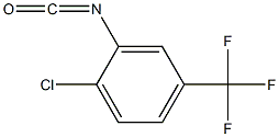 1-CHLORO-2-ISOCYANATO-4-(TRIFLUOROMETHYL)BENZENE 化学構造式