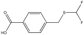 4-{[(DIFLUOROMETHYL)THIO]METHYL}BENZOIC ACID Structure