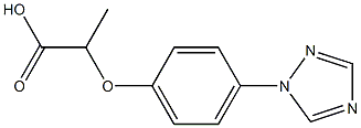 2-(4-[1,2,4]TRIAZOL-1-YL-PHENOXY)-PROPIONIC ACID 97% Structure