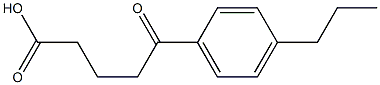 5-(4-N-PROPYLPHENYL)-5-OXOVALERIC ACID 95% Structure