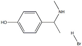 4-[1-(METHYLAMINO)ETHYL]PHENOL HYDROBROMIDE Structure