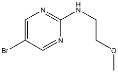 5-BROMO-2-(2-METHOXYETHYLAMINO)PYRIMIDINE, 95+% 化学構造式