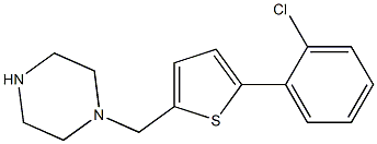 1-{[5-(2-CHLOROPHENYL)THIEN-2-YL]METHYL}PIPERAZINE Struktur