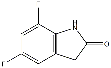 5,7-DIFLUORO-1,3-DIHYDROINDOL-2-ONE 97% Structure