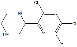 2-(2,4-DICHLORO-5-FLUOROPHENYL)PIPERAZINE, 95+%,,结构式