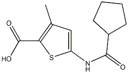 5-[(CYCLOPENTYLCARBONYL)AMINO]-3-METHYLTHIOPHENE-2-CARBOXYLIC ACID Struktur