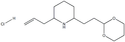 2-ALLYL-6-(2-[1,3]DIOXAN-2-YL-ETHYL)-PIPERIDINE HYDROCHLORIDE 结构式