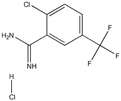 2-CHLORO-5-TRIFLUOROMETHYL-BENZAMIDINE HCL Structure