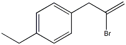 2-BROMO-3-(4-ETHYLPHENYL)-1-PROPENE 97%,,结构式