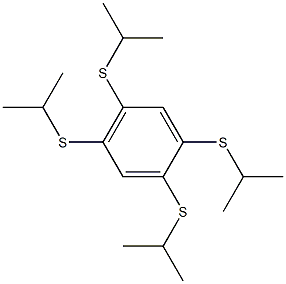 1,2,4,5-TETRAKIS(ISOPROPYLTHIO)BENZENE, 97% Structure