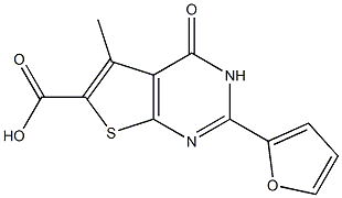 2-(2-FURYL)-5-METHYL-4-OXO-3,4-DIHYDROTHIENO[2,3-D]PYRIMIDINE-6-CARBOXYLIC ACID