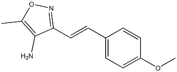 3-[2-(4-METHOXYPHENYL)VINYL]-5-METHYLISOXAZOL-4-AMINE Structure