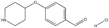 4-(PIPERIDIN-4-YLOXY)BENZALDEHYDE HYDROCHLORIDE, 95+% 化学構造式