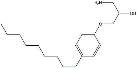 1-Amino-3-(4-nonyl-phenoxy)-propan-2-ol Structure