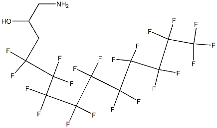 1-Amino-4,4,5,5,6,6,7,7,8,8,9,9,10,10,11,11,12,12,13,13,13-henicosafluoro-tridecan-2-ol Structure