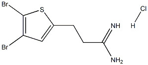 3-(4,5-Dibromo-thiophen-2-yl)-propionamidine HCl Struktur