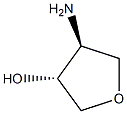 trans-4-Amino-tetrahydro-furan-3-ol Struktur