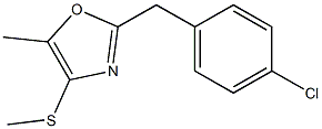 2-(4-CHLORO-BENZYL)-5-METHYL-4-(METHYLTHIO)-1,3-OXAZOLE