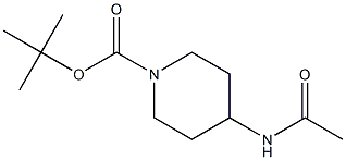 1-BOC-4-(ACETAMIDO)PIPERIDINE 化学構造式
