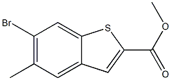 6-BROMO-5-METHYL-BENZO[B]THIOPHENE-2-CARBOXYLIC ACID METHYL ESTER,,结构式
