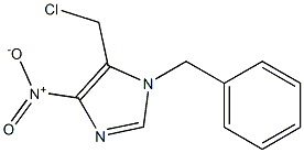 1-BENZYL-5-(CHLOROMETHYL)-4-NITRO-1H-IMIDAZOLE 结构式
