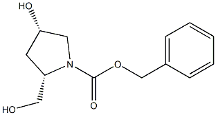 1-CBZ-CIS-4-HYDROXY-L-PROLINOL,,结构式