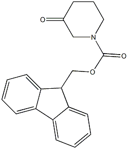 1-FMOC-3-PIPERIDINONE 结构式
