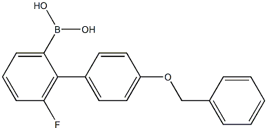 4-Benzyloxyphenyl-3-fluoroPhenylboronic acid,,结构式