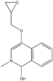 4-(2,3-EPOXY)PROPOXY-2-METHYLISOCARBOSTYRIL,,结构式