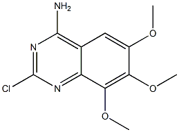4-AMINO-2-CHLORO-6,7,8-TRIMETHOXYQUINAZOLINE,,结构式