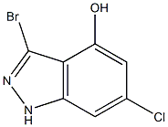 6-CHLORO-4-HYDROXY-3-BROMOINDAZOLE Structure