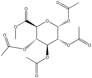 1,2,3,4-TETRA-O-ACETYL-ALPHA-D-GLUCURONIC ACID, METHYL ESTER Structure