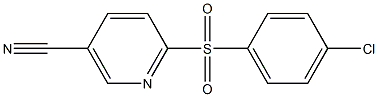 2-(4-CHLOROBENZENESULFONYL)PYRIDINE-5-CARBONITRILE Structure