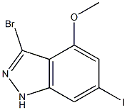 6-IODO-4-METHOXY-3-BROMOINDAZOLE Structure