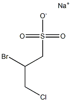 3-CHLORO-2-BROMOPROPANESULFONIC ACID SODIUM SALT 化学構造式