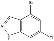 4-BROMO-6-CHLOROINDAZOLE Structure