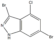 3,6-DIBROMO-4-CHLOROINDAZOLE 结构式