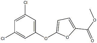 METHYL 2-(3,5-DICHLOROPHENOXY)-5-FUROATE 化学構造式